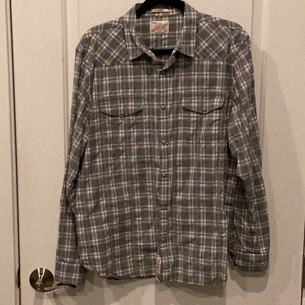 Lucky Ivory Snap Button, Long Sleeve Shirt.